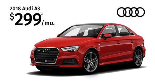 New Vehicle Specials The Collection Lease The 2018 Audi A3