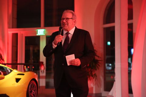 Ken Gorin Miami CEO of the Collection, Ferrari event speech