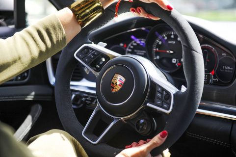 Miami based fashionista, Danié Gomez-Ortigoza @journeyofabraid to enjoy a ride in the stunning Porsche Panamera Sport Turismo GTS from THE COLLECTION Porsche
